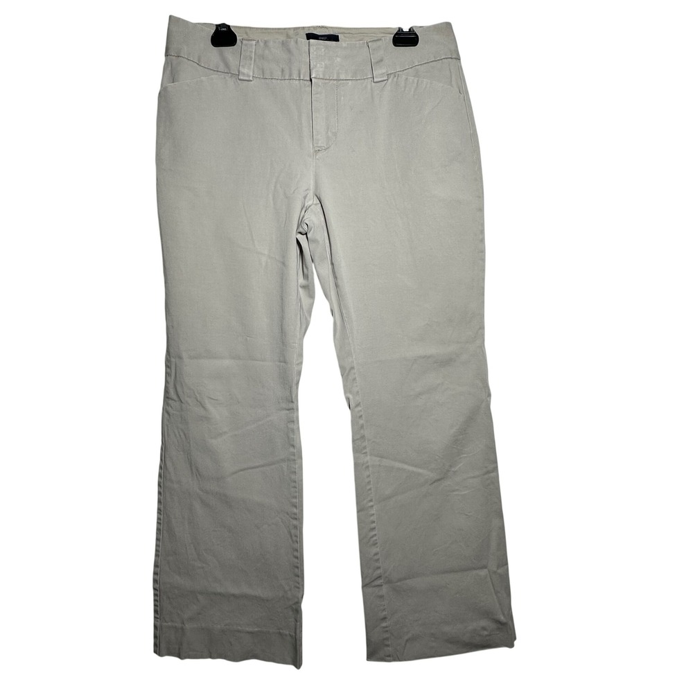 FLAW Gap Curvy Fit Flared Leg Stretch Pants Women Size‎ 10A Khaki